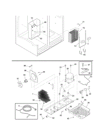 System parts for Crosley Side-By-Side Refrigerator CRSH265LB1 from AppliancePartsPros.com