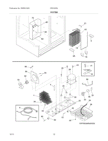 System parts for Crosley Side-By-Side Refrigerator CRSH265LB2 from AppliancePartsPros.com