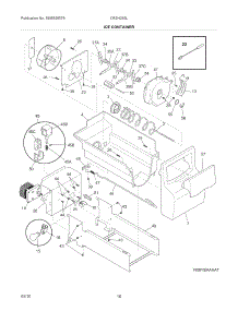 Ice Container parts for Crosley Side-By-Side Refrigerator CRSH265LW0 from AppliancePartsPros.com