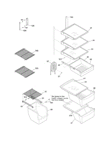Shelves parts for Crosley Side-By-Side Refrigerator CRSH265LW1 from AppliancePartsPros.com