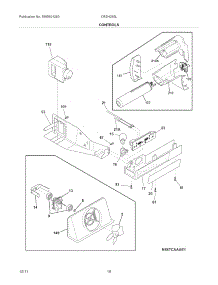 Controls parts for Crosley Side-By-Side Refrigerator CRSH265LW2 from AppliancePartsPros.com
