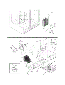 System parts for Crosley Side-By-Side Refrigerator CRSH266MB2 from AppliancePartsPros.com