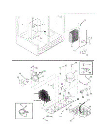 System parts for Crosley Side-By-Side Refrigerator CRSH267LB5 from AppliancePartsPros.com