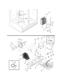 System parts for Crosley Side-By-Side Refrigerator CRSH267LS4 from AppliancePartsPros.com