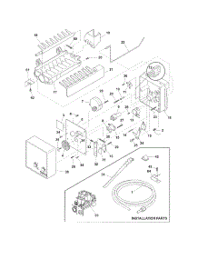 Ice Maker parts for Crosley Side-By-Side Refrigerator CRSH268MB8 from AppliancePartsPros.com