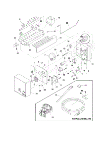 Ice Maker parts for Crosley Side-By-Side Refrigerator CRSH268MS6 from AppliancePartsPros.com