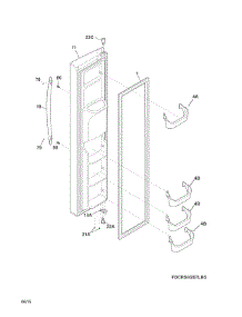 Freezer Door parts for Crosley Side-By-Side Refrigerator CRSH268MSDA from AppliancePartsPros.com