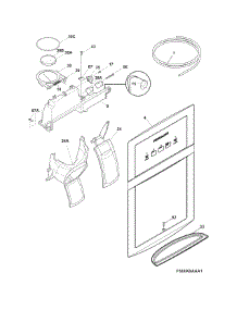 Ice & Water Dispenser parts for Crosley Side-By-Side Refrigerator CRSH268MSDA from AppliancePartsPros.com