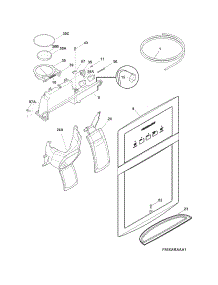 Ice & Water Dispenser parts for Crosley Side-By-Side Refrigerator CRSH268MWB from AppliancePartsPros.com