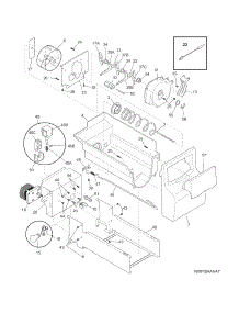Ice Container parts for Crosley Side-By-Side Refrigerator CRSH268MWB from AppliancePartsPros.com