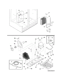 System parts for Crosley Side-By-Side Refrigerator CRSH268MWCA from AppliancePartsPros.com