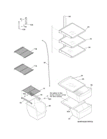 Shelves parts for Crosley Side-By-Side Refrigerator CRSS262QS2 from AppliancePartsPros.com