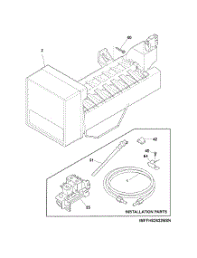 Ice Maker parts for Crosley Side-By-Side Refrigerator CRSS262QW4 from AppliancePartsPros.com