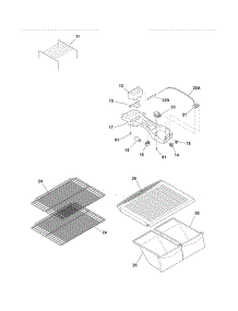 Shelves parts for Crosley Top-Mount Refrigerator CRT151LQ6 from AppliancePartsPros.com