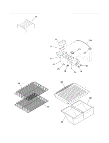 Shelves parts for Crosley Top-Mount Refrigerator CRT151LQ7 from AppliancePartsPros.com