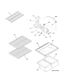 Shelves parts for Crosley Top-Mount Refrigerator CRT151RW0 from AppliancePartsPros.com