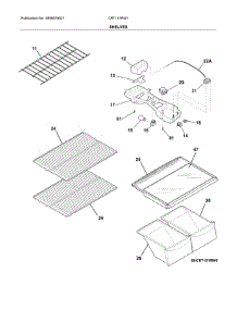 Shelves parts for Crosley Top-Mount Refrigerator CRT151RW1 from AppliancePartsPros.com