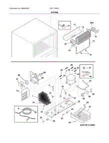 System parts for Crosley Top-Mount Refrigerator CRT151RW1 from AppliancePartsPros.com