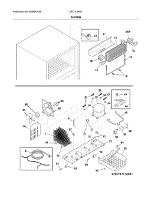 System parts for Crosley Top-Mount Refrigerator CRT151RW2 from AppliancePartsPros.com