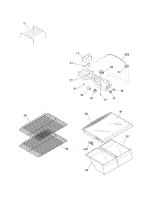 Shelves parts for Crosley Top-Mount Refrigerator CRT181LW8 from AppliancePartsPros.com
