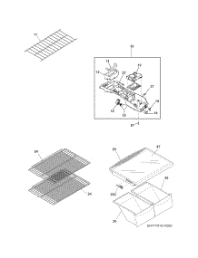 Shelves parts for Crosley Top-Mount Refrigerator CRT181QW0 from AppliancePartsPros.com
