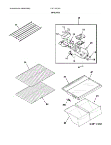 Shelves parts for Crosley Top-Mount Refrigerator CRT181QW3 from AppliancePartsPros.com