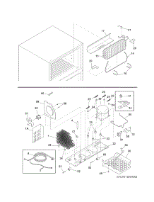 System parts for Crosley Top-Mount Refrigerator CRT182HNB3 from AppliancePartsPros.com