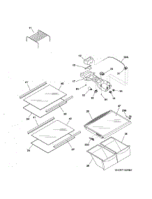Shelves parts for Crosley Top-Mount Refrigerator CRT182HNW0 from AppliancePartsPros.com