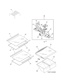 Shelves parts for Crosley Refrigerator CRT182HQB1 from AppliancePartsPros.com