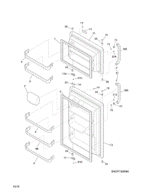 Doors parts for Crosley Refrigerator CRT182HQB2 from AppliancePartsPros.com