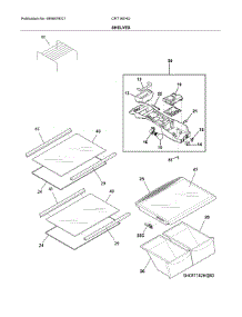 Shelf parts for Crosley Top-Mount Refrigerator CRT182HQB3 from AppliancePartsPros.com