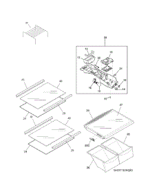 Shelves parts for Crosley Top-Mount Refrigerator CRT182HQW0 from AppliancePartsPros.com