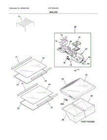 Shelves parts for Crosley Top-Mount Refrigerator CRT182HQW4 from AppliancePartsPros.com