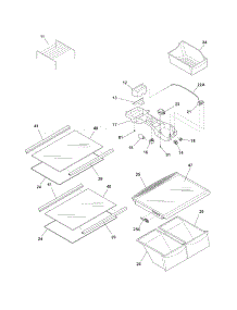 Shelves parts for Crosley Top-Mount Refrigerator CRT182IPB2 from AppliancePartsPros.com