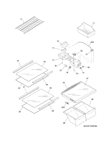 Shelves parts for Crosley Top-Mount Refrigerator CRT182IPW5 from AppliancePartsPros.com