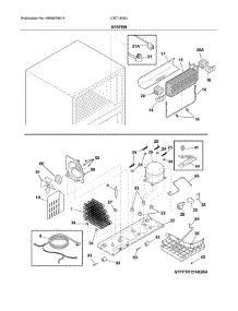 System parts for Crosley Top-Mount Refrigerator CRT182IQB2 from AppliancePartsPros.com