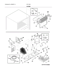 System parts for Crosley Top-Mount Refrigerator CRT182IQW3 from AppliancePartsPros.com