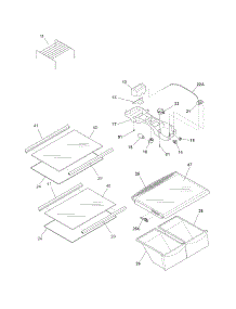 Shelves parts for Crosley Top-Mount Refrigerator CRT182NB8 from AppliancePartsPros.com