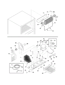 System parts for Crosley Top-Mount Refrigerator CRT182NW9 from AppliancePartsPros.com