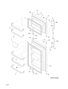 Doors parts for Crosley Top-Mount Refrigerator CRT182NWA from AppliancePartsPros.com