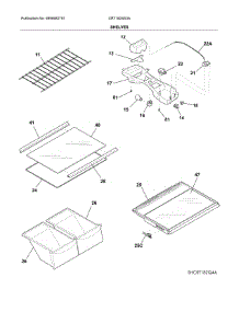 Shelves parts for Crosley Top-Mount Refrigerator CRT182SS3A from AppliancePartsPros.com