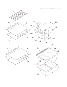 Shelves parts for Crosley Top-Mount Refrigerator CRT184SBMM0 from AppliancePartsPros.com