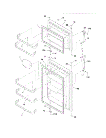 Doors parts for Crosley Top-Mount Refrigerator CRT185HLQ6 from AppliancePartsPros.com