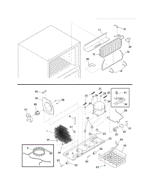 System parts for Crosley Top-Mount Refrigerator CRT185HLW5 from AppliancePartsPros.com