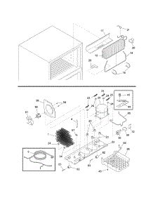 System parts for Crosley Top-Mount Refrigerator CRT185ILW5 from AppliancePartsPros.com
