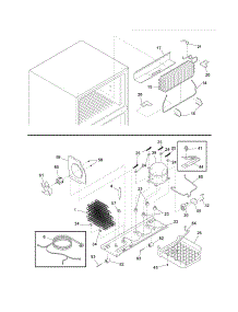 System parts for Crosley Top-Mount Refrigerator CRT185ILW7 from AppliancePartsPros.com
