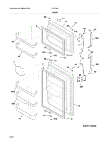 Door parts for Crosley Top-Mount Refrigerator CRT185SB4A from AppliancePartsPros.com