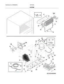 System parts for Crosley Top-Mount Refrigerator CRT185SS4A from AppliancePartsPros.com