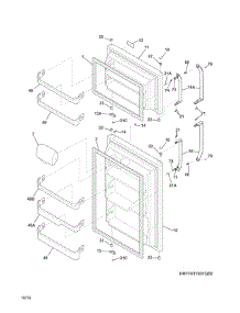Doors parts for Crosley Top-Mount Refrigerator CRT186QW2 from AppliancePartsPros.com