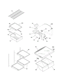 Shelves parts for Crosley Top-Mount Refrigerator CRT18CDMW1 from AppliancePartsPros.com